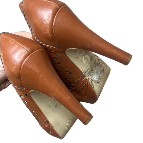 Guess Fairleigh lace up open toe heels size 6.5 - Picture 5 of 6